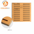 Slot Length 100mm Fireproof and Sound Absorption Wood Wall Panel